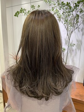 インビテーション 名古屋(invitation) オリーブグレージュ×ロング