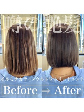 コンティロミー(CONTI ROMMY.) 噂の艶髪☆ウルトワトリートメント/グレージュ/ボブ