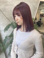 エリンヘア(ELIN hair.)&nbsp;【 ELIN 】カシスレッド　ボブ