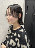 韓国風顔周り×切りっぱなしボブ