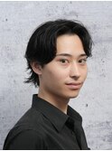 メンズナチュラルセンターパート<理容室><MEN'S/中野/バーバー>