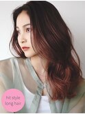 黒髪/レイヤーロング/グレーベージュ/前髪パーマ/戸塚/髪質改善