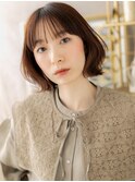 外ハネくびれカール切りっぱなしボブレイヤーa浦和20代30代40代