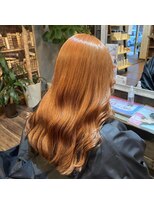 ヘアーデザイン ディードット(Hair design D.) 夏色オレンジ/ブリーチカラー