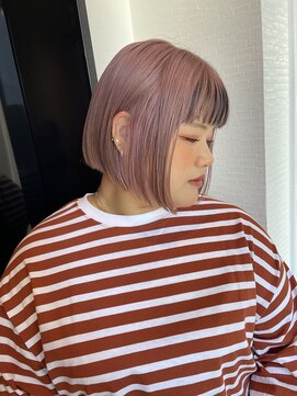 スターリバー(STAR RIVER) ピンクグレージュ×ミニボブ