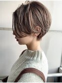 大人かわいい/ヨシンモリ/美髪/シルキーベージュ/前髪カット