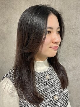 エアー 青山(AIR) 小顔レイヤーカット髪質改善ストレート