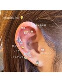 【耳ツボジュエリー】ピアス、ネイルに合わせて♪