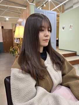 キュオンシア(CUEON. ciea) ロングレイヤー×ショコラブラウン