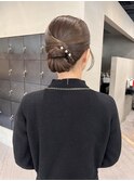 結婚式参列ヘアセットタイトヘア/中西