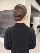 ヘアー アイス ルーチェ(HAIR ICI LUCE) 結婚式参列ヘアセットタイトヘア/中西