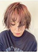シースルーショートボブ