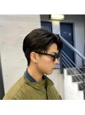 韓国風センターパート/カルマパーマ/毛流れセンターパート