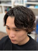 メンズミディアム・パーマスタイル