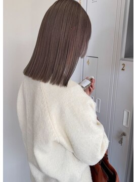 ショートウルフホワイトグレージュミニウルフオリーブグレージュ