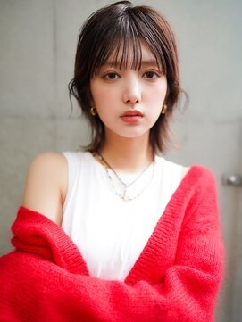 ギークス(GEEKS) 【GEEKS渋谷】顔周りレイヤー/ウルフカット/20代30代/冬カラー