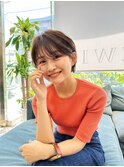 抜け感のあるマッシュショート