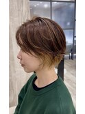 【Regarita】#30代#ショート#パーマ#インナーカラー