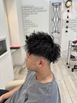 ロンド ラマ 岐阜(Lond bla-ma) 刈り上げショート×ツイストピンパーマ【Lond伊藤メンズ】