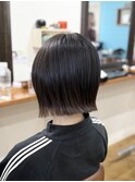 切りっぱなしボブ