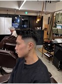 マンバンアップバング短髪メンズウルフメンズ ベリーショート