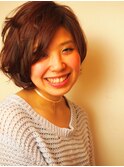 無造作ショートボブ