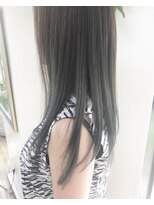 ヘアースペース クラフト(hair space CRAFT) ブリーチ+アッシュグレイ ロングヘア