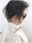 【山口圭亮】アッシュグレー/ハイライト/ショートボブ