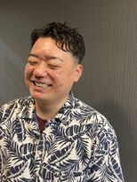 リリー(Lily)&nbsp;ショート波打ちスパイラルパーマ【理容室】品川/メンズ/フェード