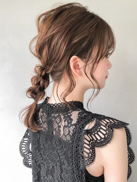 リヤン 表参道(lyann) ☆結婚式大人気パーティー三つ編み編み込みヘアセット#97_1012
