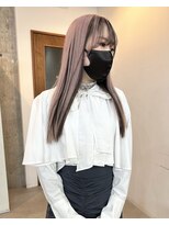 サクラ オモテサンドウ(SAKURA)&nbsp;ピンクベージュ ブラック　アンブレラカラー