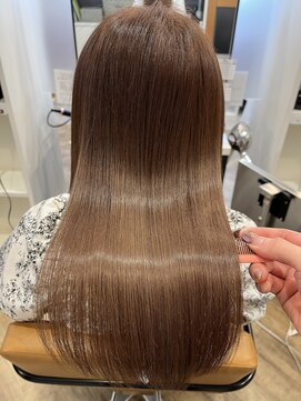 プラス ファースト ヘア(Plus 1st) 髪質改善メテオトリートメント×アッシュブラウン