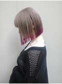 【テールカラー/佐々木慧介】ブリーチ/デザインカラー/ボブ