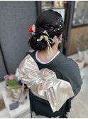 シンプルシニヨン★着付けヘアセット