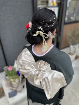 ミルゥ 末広店(MILOU) シンプルシニヨン★着付けヘアセット