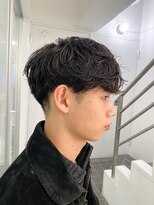 ソーコ 渋谷(SOCO)&nbsp;メンズニュアンスパーマ波巻きスパイラルメンズパーマ