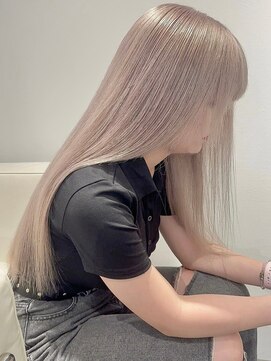 ベレーザ 渋谷(BELEZA) 9224渋谷ブロンドホワイトアッシュ髪質改善ストレート韓国ヘア