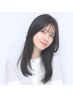 【ボリュームを抑えてサラ艶髪に】髪質改善ストレート＋似合わせカット