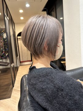 ハーツ(Heart's) 白髪ぼかし脱白髪染めショートボブ髪質改善40代50代60代