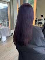 インク サカエ(inq sakae)&nbsp;透明感ある暗髪カラー/パープル/ダークカラー