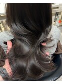 美髪　グレージュ　カラー　TOMOKI