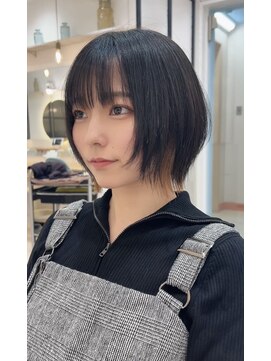 シー バイ ロンド 新宿(Sea by Lond) ボブルフ×イヤリングカラー[新宿/レイヤー/ウルフ/ボブ]