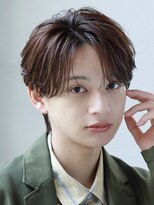 オーシャントーキョー サニー 原宿(OCEAN TOKYO Sunny)&nbsp;フェザーパーマセンターパートコンマバングニュアンスパーマ