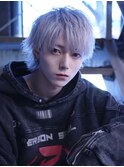 ネオマッシュウルフ/ホワイトカラー/ウルフカット/メンズウルフ