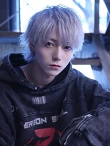 ポプルス(popls)&nbsp;ネオマッシュウルフ/ホワイトカラー/ウルフカット/メンズウルフ