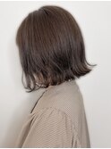 フェイスフレーミングボブインナーカラーボブ切りっぱなしボブ