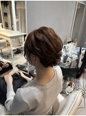 ショートヘアのアップ