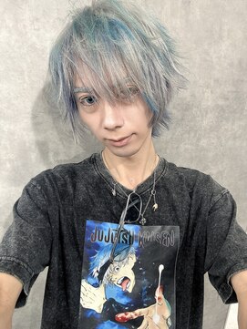 いろあそび 八王子 ホワイト×水色×ネイビー