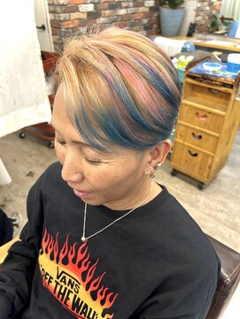 ルーナヘアー(LUNA hair) カラフルデザインカラーハイライト