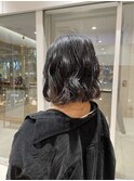 コテ巻き風ボブパーマ